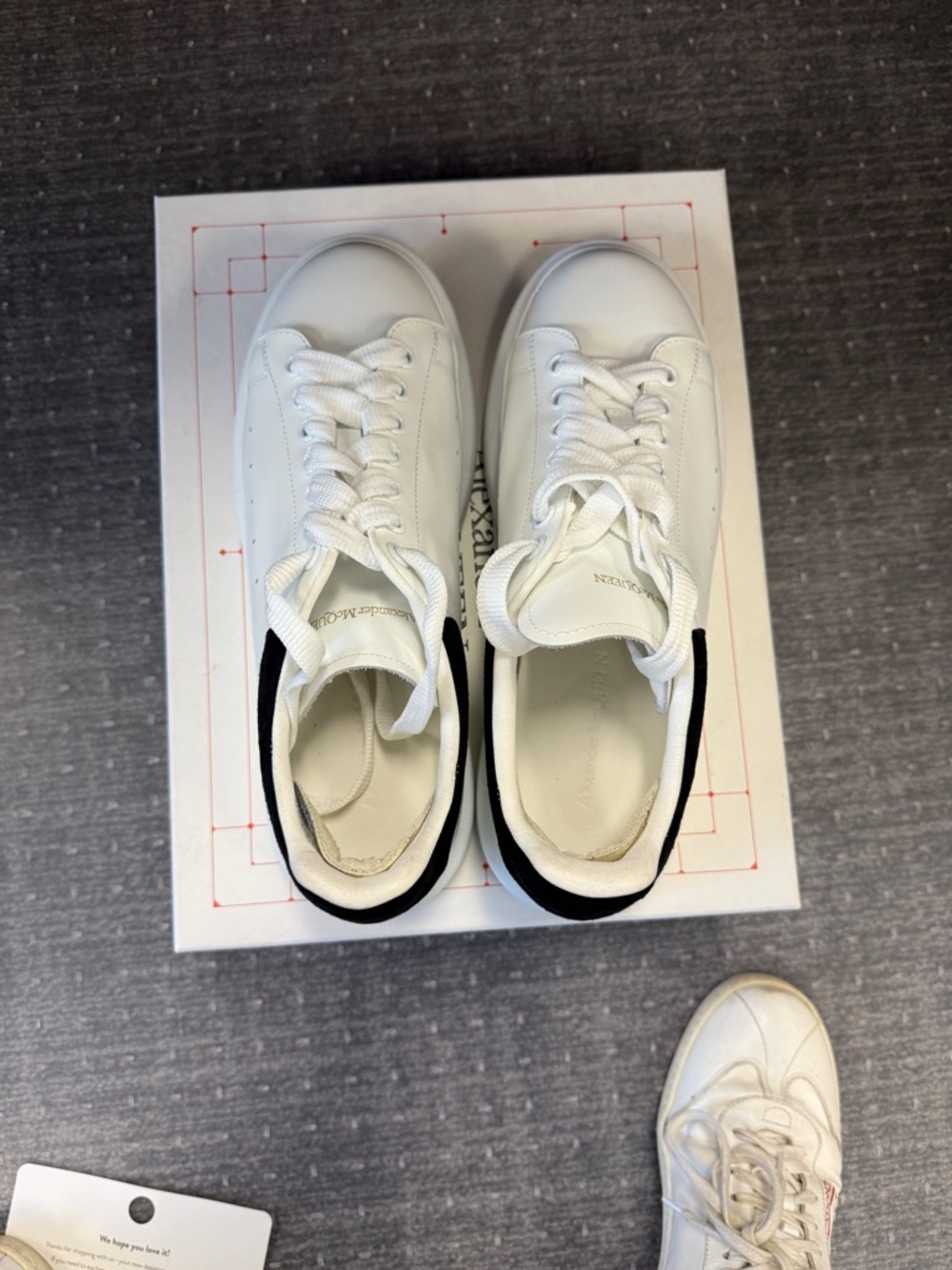 Alexander McQueen Platform Sneakers with Black Suede Geel - Picture 5 of 10